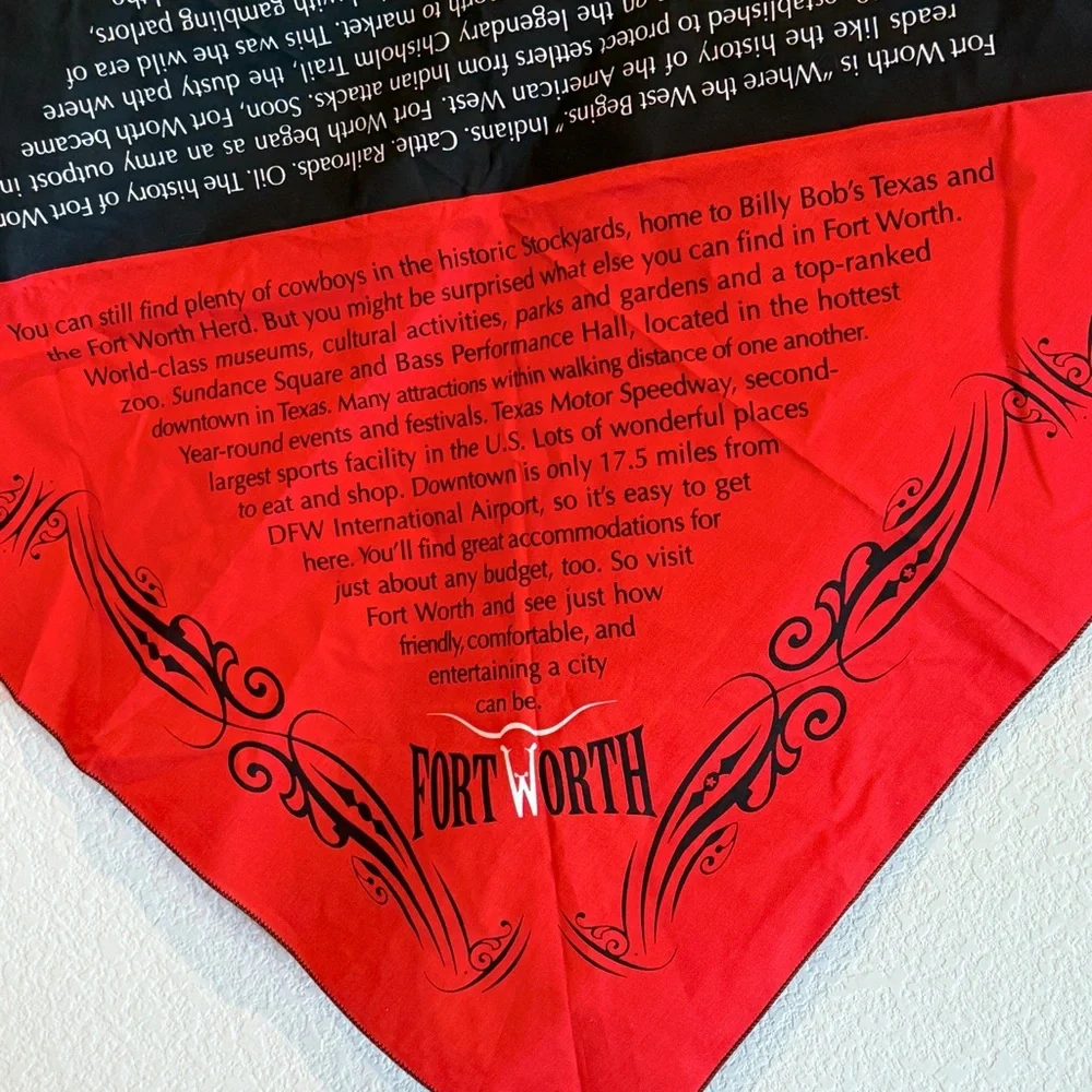 🆕 Luxurious Western Heritage Bandana – Fort Worth Collector’s Edition